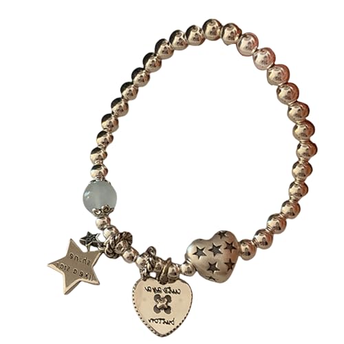 Elegantes Armband Mit Sternperlen Eleganter Stern Und Herz Perlen Armband Charme Für Tägliche Verschleiß Und Besondere Anlässe Frauen Schmuck von THINCAN