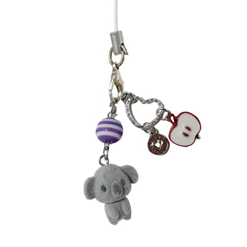 THINCAN Entzückende Bärenbag Anhänger Zubehör Tragbarer Bärenbag Clip Phone Gurtkette Charme Perfekt Für Hinzufügen Einer Hübschen Note Niedlicher Schlüsselbund von THINCAN