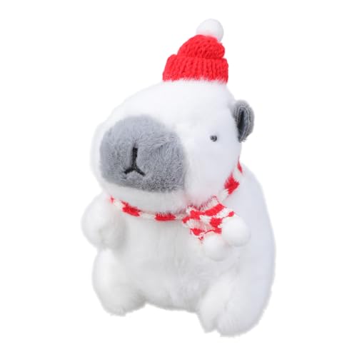 THINCAN Entzückende Capybaras Plüschschlüsselketten Weihnachtsdekorationen Weicher Spielzeuganhänger Hängender Anhänger Für Taschen Und Schlüssel Geeignet von THINCAN