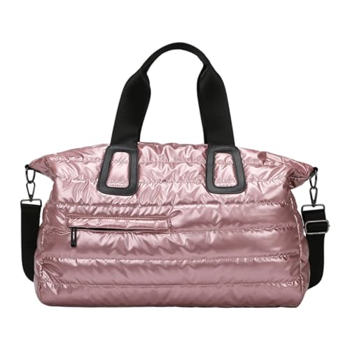 THINCAN Extra Große Wasserfeste Sporttasche Hochglänzende Oberflächen Design Fitnessbeutel Für Sportbegeisterte Und Häufige Reisende Moderne Beige Sportliche Reisetaschen Für Männer Frauen von THINCAN