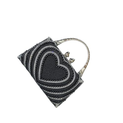 THINCAN Frauen Abendbeutel Kette Gurt Schulter Crossbody Tasche Elegantes Bankett Glitzernde Strasshandtasche Für Party Frauen Strasssteine Bankett Abend Elegantes Crossbody Handtasche von THINCAN