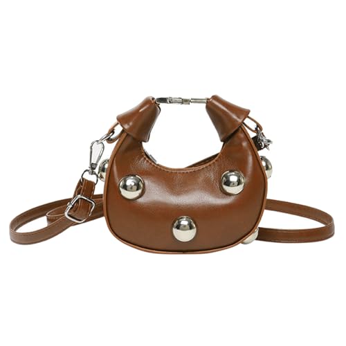 THINCAN Frauen Retro Botenbag Pu Leder Schulter Crossbody Tasche Kleine Handtasche Einfache Einkäufe Dating Alltag Frauen Retro Schulter Crossbody Pu Leder Messenger Für Täglich von THINCAN