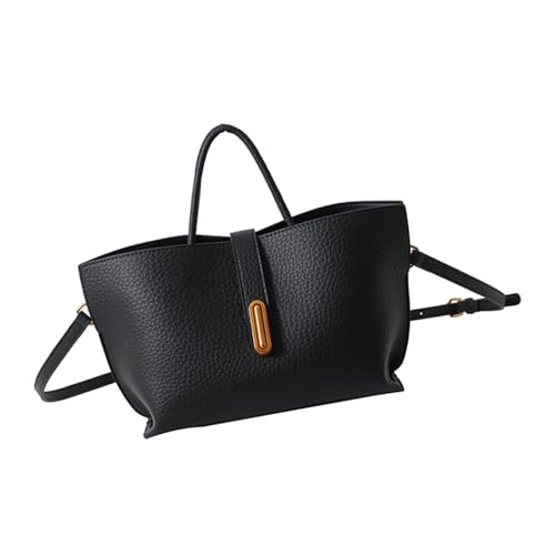 THINCAN Frauen Tasche Feste Farbe Crossbody Tasche Einfache Schulterhandtasche Eimer Koreanische Stile Messenger Für Alltägliche Frauen Eimer Einfacher Schulterminderer Color Crossbody Für Jeden Tag von THINCAN