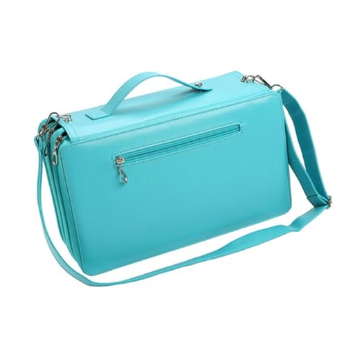 THINCAN Großer Marker Organizer Tragetasche 120 Schlitzmarker Aufbewahrungstasche Mit Schultergurt von THINCAN