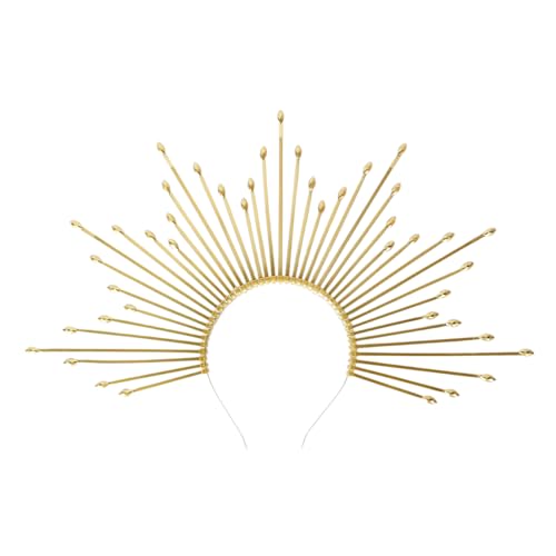THINCAN Halos Stirnband Hochzeit Haarband Stylish Hair Accessoire Für Partys Und Cosplay Multifunktional Sun Stirnbandschmuck von THINCAN