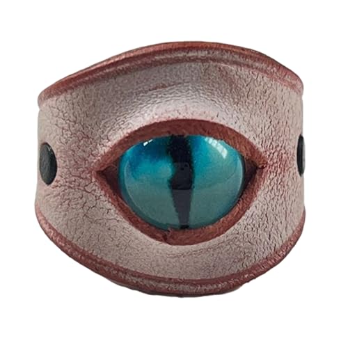 THINCAN Handgefertigte Blaue Böse Augen Cowhuthähne Lederringe Verstellbar Unisex Ringe Modeschmuck Für Ihn Und Ihre Tägliche Verschleißverzierung THINCAN Handgefertigte Blaue Böse Augen Cowhuthähne Lederringe Verstellbar Unisex Ringe Modeschmuck Für Ihn Und Ihre Tägliche Verschleißverzierung von THINCAN