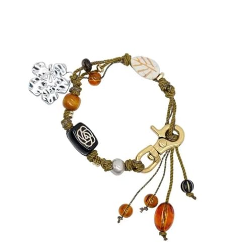 THINCAN Hibiscus Inspiriertes Handgewebte Legierungscharme Armband Multifunktional Schmuckzubehör Mit Handgefertigtem Gewebten Perlendetail Handgefertigt von THINCAN