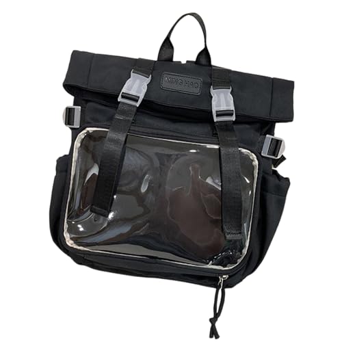 THINCAN Itabag Rucksack Geldbeutel Klarer Umhängetasche Transparente Schulbeutel Daypack Großer Kapazitätsrucksack Für Frauen Mädchen Geschenke Schulter von THINCAN