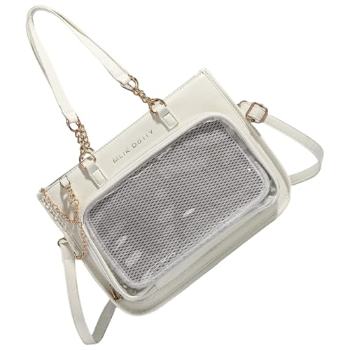 THINCAN Japanischer Anime Aberarm Bag Crossbody Tasche Tasche PU Leder Transparentes Display Für Modebegeisterte Messenger von THINCAN