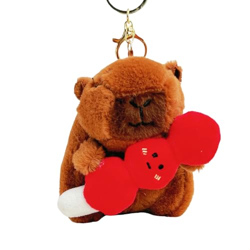 THINCAN Köstliche Tierplüschschlüsselbeutelverzerrung Für Frauen Und Mädchen Die Einen Hauch Von Frieden Und Glücksspiele Neuheit Plüsch Keychain Anbieten von THINCAN