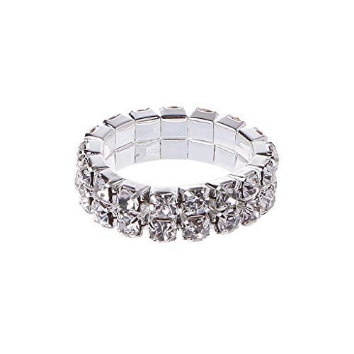THINCAN Kristall Eingelegtes Finger Ringe Elastischer Stretch Schmuck Versprechen Freundschaftsring Verlobungsring Für Frauen Frauen von THINCAN