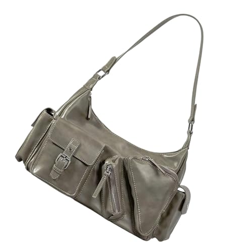 THINCAN Ladies Mode Unterarm Tasche Handtasche Weiche PU Leder Schulter Achselhöhlen Achselbeutel Abendtasche Für Einkaufsreisen Büro Frauen Achselhöhle von THINCAN