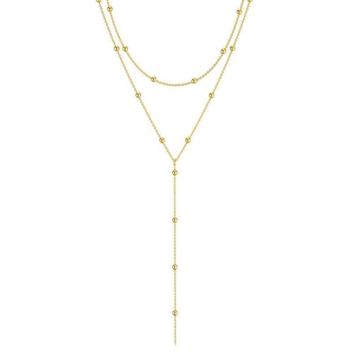 THINCAN Layer Fringe Anhänger Halskette Glatte Legierungskonstruktion Tragbarer Komfort Für Ungezwungene Abendveranstaltung Vielseitig Formelles Casual Accessoire von THINCAN