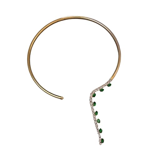 THINCAN Mehrzweck Smaragd Halskette Tragbar Für Raffinierte Silberne Open Choker Designs Stilvolle Outfits THINCAN Mehrzweck Smaragd Halskette Tragbar Für Raffinierte Silberne Open Choker Designs Stilvolle Outfits von THINCAN