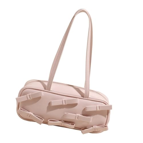 THINCAN Mode Frauen PU Leder Umhängetasche Achselstasche Bögen Handtasche Zum Einkaufen Und Dating Mit Ausreichend Kapazität Bögen PU Abendtasche von THINCAN