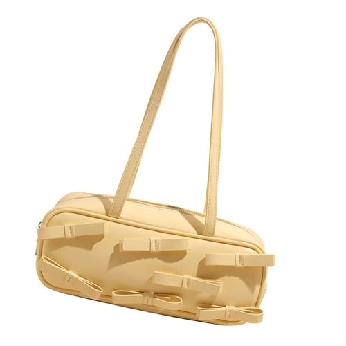 THINCAN Mode Frauen PU Leder Umhängetasche Achselstasche Bögen Handtasche Zum Einkaufen Und Dating Mit Ausreichend Kapazität Bögen PU Abendtasche von THINCAN