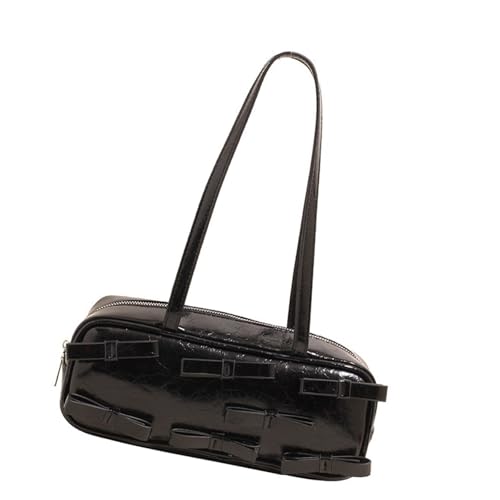 THINCAN Mode Frauen PU Leder Umhängetasche Achselstasche Bögen Handtasche Zum Einkaufen Und Dating Mit Ausreichend Kapazität Bögen PU Abendtasche von THINCAN