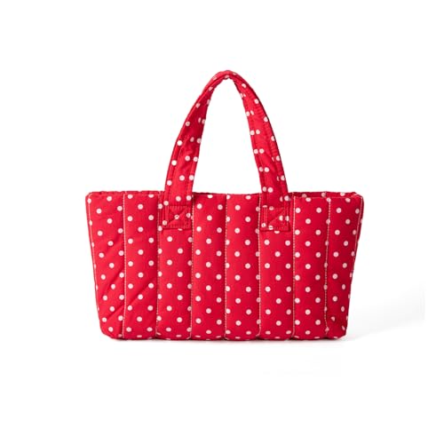 THINCAN Mode Große Umhängetasche Leichte Praktische Polyester Handtasche Wege Resistente Achselholzasche Für Arbeitsreise Stilvolle Dot Design Arbeitsbeutel von THINCAN