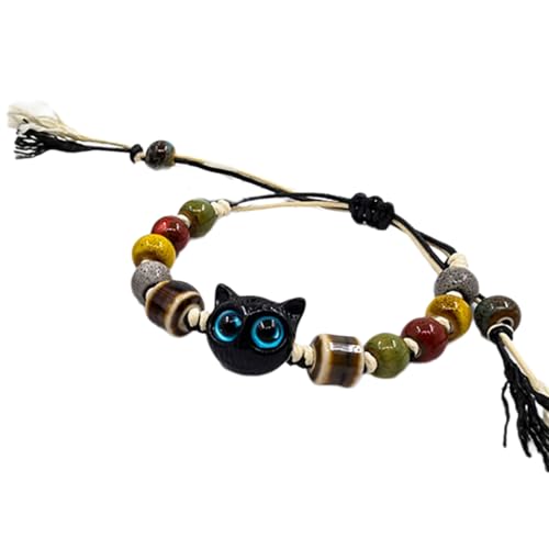 THINCAN Mode Handgewebtes Keramisches Perlenarmband Robuster Armreif Für Männer Und Frauen Komfort Passt Modeaccessoire von THINCAN