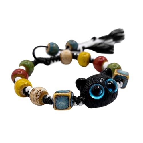 THINCAN Mode Handgewebtes Keramisches Perlenarmband Robuster Armreif Für Männer Und Frauen Komfort Passt Modeaccessoire von THINCAN