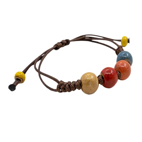THINCAN Mode Handgewebtes Keramisches Perlenarmband Robuster Armreif Für Männer Und Frauen Komfort Passt Modeaccessoire THINCAN Mode Handgewebtes Keramisches Perlenarmband Robuster Armreif Für Männer Und Frauen Komfort Passt Modeaccessoire von THINCAN
