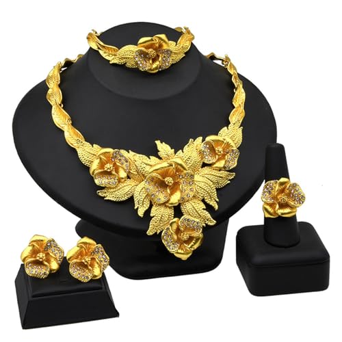 THINCAN Mode Hochzeits Accessoire Set Für Frauen Mit Wassertropfen Designs Halskette Und Komfort Clip Ohrringe Set THINCAN Mode Hochzeits Accessoire Set Für Frauen Mit Wassertropfen Designs Halskette Und Komfort Clip Ohrringe Set von THINCAN