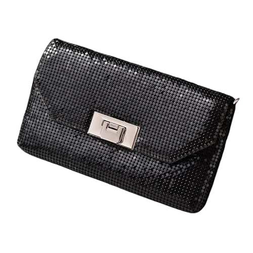 THINCAN Mode Schwarze Aluminium Abendtasche Für Moderne Frauen Die Nach Stilen Suchen Und Hochwertige Softfutter Schützen Habseligkeiten Hochzeitskupplung von THINCAN