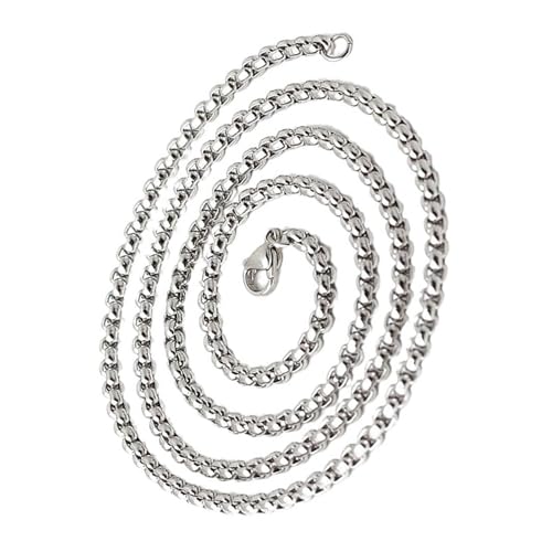 THINCAN Modeketten Halskette Für Männer Quadratische Perlen Hip Hop Schmuck Robust von THINCAN