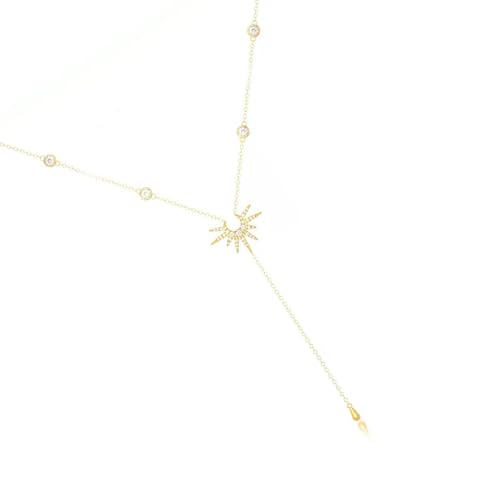 THINCAN Moderne Sonne Anhänger Schmuck Verstellbare Perlenkette Halskette Y Form Pendellöze Halskette Halsschmuck Für Mode Outfits Frauen THINCAN Moderne Sonne Anhänger Schmuck Verstellbare Perlenkette Halskette Y Form Pendellöze Halskette Halsschmuck Für Mode Outfits Frauen von THINCAN