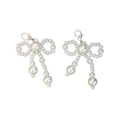 THINCAN Modische Perle Bowknot Schuhverzierungen Modische Schuhclips Perlen Bowknot Für Party Hochzeitsabsatz von THINCAN