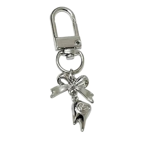 THINCAN Modische Retro Zähne Anhänger Vielseitiger Schlüsselbund Niedliche Keyrings Stylish Bag Anhänger Geschenk Für Modewärtsspezifische Person Individuum von THINCAN
