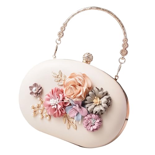THINCAN Multi Funktionale Blumenabendtasche Für Frauen Schulterbeteiligung Gelegenheitshandtasche Mit Ausreichend Platz Für Wesentlich von THINCAN