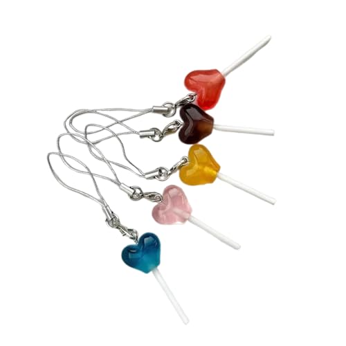 THINCAN Packung Von 5 Herzförmigen Zwei Tönen Lutschern Charme Keyring Acryl Candy Keychain Anhänger Bunte Frauen Bag Dekoration Bag Dekoration THINCAN Packung Von 5 Herzförmigen Zwei Tönen Lutschern Charme Keyring Acryl Candy Keychain Anhänger Bunte Frauen Bag Dekoration Bag Dekoration von THINCAN