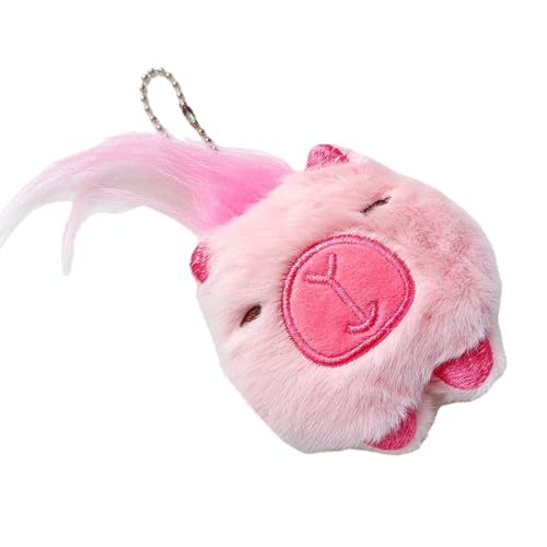 THINCAN Plüsch Quietschende Capybaras Schlüsselkette Tiere Geformtes Schlüsselanhänger Mobiltelefon Und Taschendekoration Handys Ornament von THINCAN