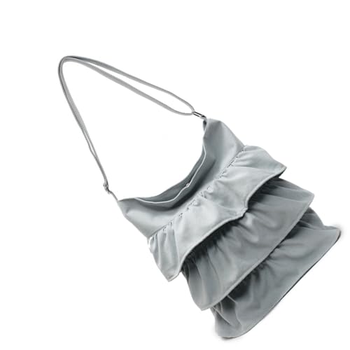 THINCAN Praktische Leinwandhandtasche Mit Plissierten Designs Casual Schulter Crossbody Geldbörse Verleiht Jedem Outfit Frauen Mode Tasche Einen Hauch Von Mode. von THINCAN