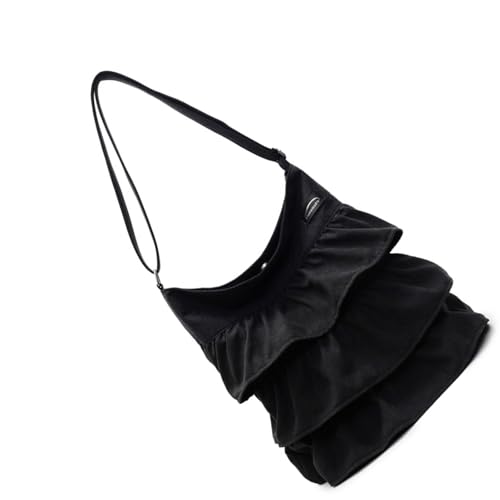 THINCAN Praktische Leinwandhandtasche Mit Plissierten Designs Casual Schulter Crossbody Geldbörse Verleiht Jedem Outfit Frauen Mode Tasche Einen Hauch Von Mode. von THINCAN