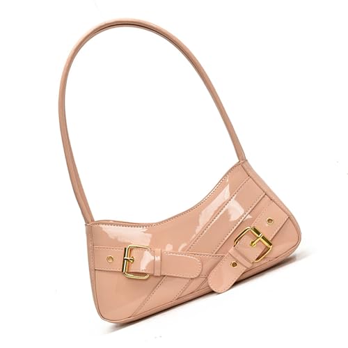 THINCAN Punkstile Achselbeutel Für Frauen Handtasche Trendy Umhängetasche Retro Unterarm Shopping Mode Pendeln Frauen Schulter Mode Achsel von THINCAN