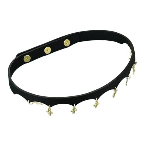 THINCAN Religiöse Muster Halskette Vintage Halskette PU Leder Textur Festival Accessoires Geeignet Für Einen Unverwechselbaren Look Trendy Geometrischen Religiösen Anhänger von THINCAN