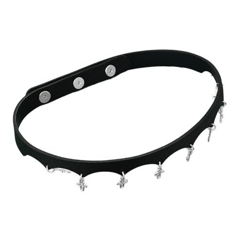 THINCAN Religiöse Muster Halskette Vintage Halskette PU Leder Textur Festival Accessoires Geeignet Für Einen Unverwechselbaren Look Trendy Geometrischen Religiösen Anhänger von THINCAN