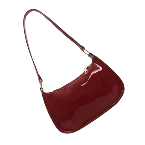 THINCAN Retro PU Leder Umhängetasche Für Frauen Elegante Unterarmtasche Satchel Geldbörse Mode Abend Handtasche Achselhilfe Frauenabend Out Out Of von THINCAN