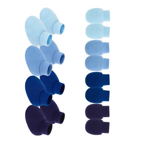 THINCAN Set Von 4 Baumwollkind Anti Scratch Fäustltern Mit Elastischen Manschetten Verfügen von THINCAN
