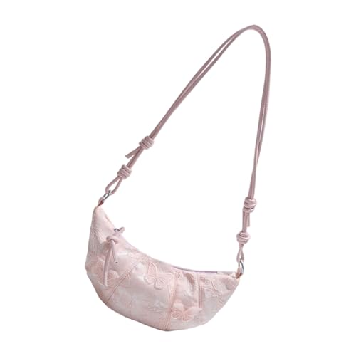 THINCAN Spitze Crossbody Tasche Einzigartige Knödel Inspirierte Struktur Weiche Leichte Umhängetaschen Satchel Geldbörse Alltagsträgerstich Handwerkskunst Geldbörse von THINCAN