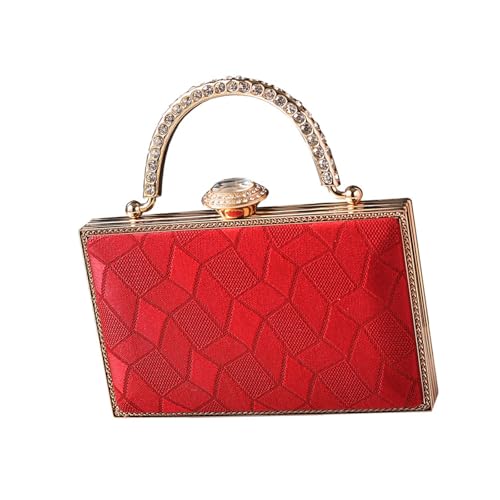 THINCAN Stilvolle Abendtasche Mit Strasssteinen Dekoration Umhängetaschen Casual Crossbody Tasche Für Hochzeiten Und Prom Event Brautkupplung von THINCAN