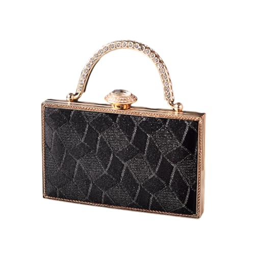 THINCAN Stilvolle Abendtasche Mit Strasssteinen Dekoration Umhängetaschen Casual Crossbody Tasche Für Hochzeiten Und Prom Event Brautkupplung von THINCAN