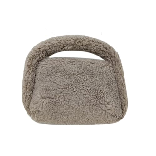 THINCAN Stilvolle Plüsch Einkaufstasche In Süßen Farben Leichte Und Praktische Handtasche Perfekt Zum Einkaufen Partys Weiche Komfortable Handtasche von THINCAN