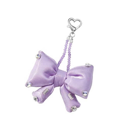 THINCAN Stylish Ribbon Charme Für Geldbörsen Rucksäcke Metall Acryl Mode Schmucktasche Anhänger Handtasche Dekore Bögen Keychain Accessoire von THINCAN