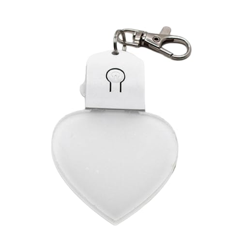 THINCAN Tragbarer Sublimation Ornament Blanks Schlüsselbund Anhänger Farbenfrohe LED Light Anhänger Keyrings Zubehör Für Schlafzimmer Robust von THINCAN