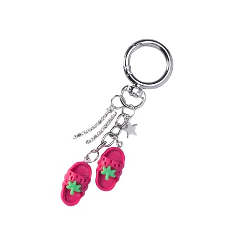 THINCAN Traube/Pfirsichschlüsselkettenbeutel Reizauto Keyrings Bag Charms Accessoires Für Geldbörse Rucksack Dekorationen Valentinstag Geschenke Anhänger Charme von THINCAN