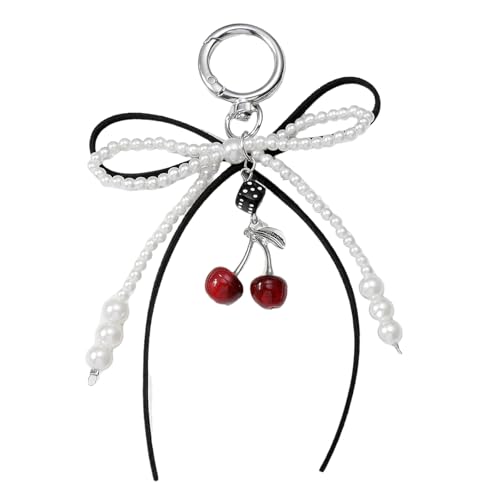 THINCAN Trendy Imitation Pearls Bowknot Bag Charme Einfacher Clip Auf Zubehör Für Geldbörsen Für Die Tägliche Verwendung Und Die Partys Vorräte von THINCAN
