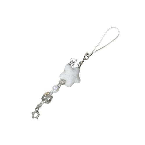 Trendy Telefon Charme Flohing Snowflake Star Mobilkette Telefonzubehör Für Modische Frauen Und Winterliebhaber Anwesend von THINCAN